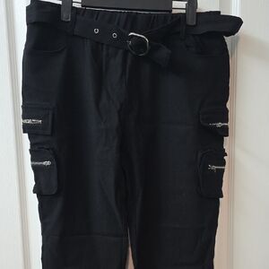 Women's Black Cargo Pants